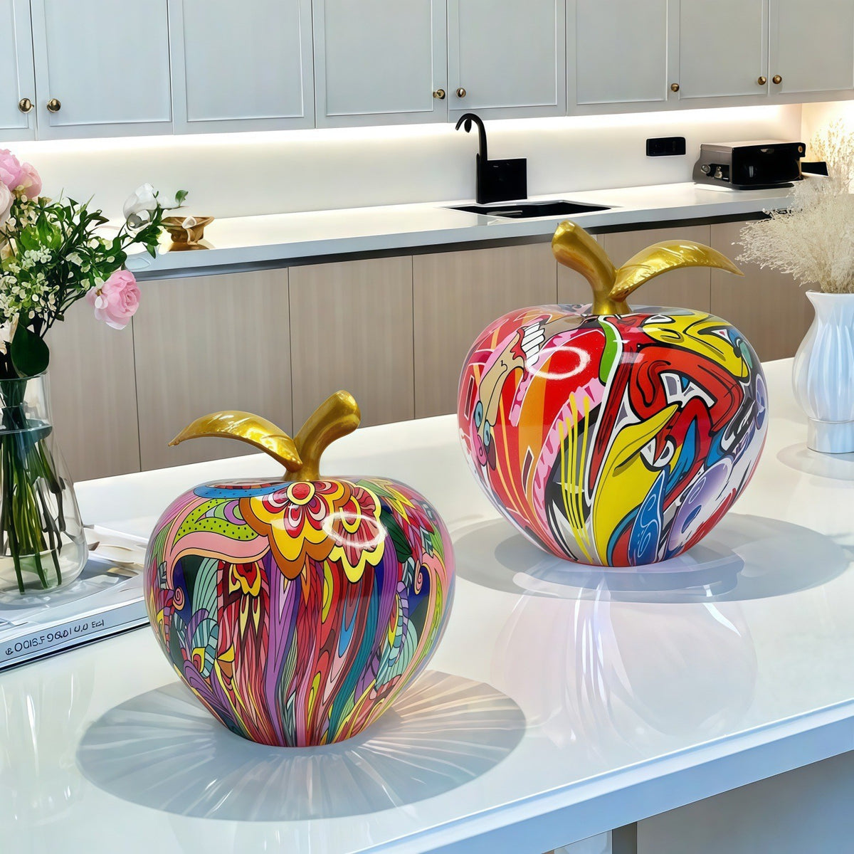 Dekorative Apfelfigur mit künstlerischem Design Brehn