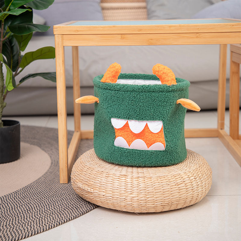 Aufbewahrungskorb im niedlichen Monsterdesign