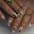 Dekorativer Nagelkunst Design Brehn
