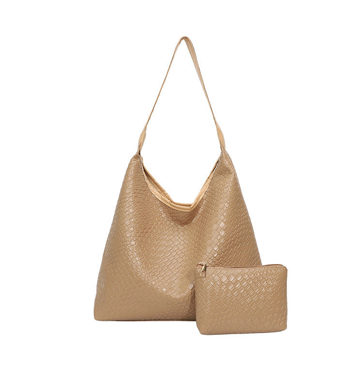 Elegante strukturiert Leder Hobo Handtasche Brehn