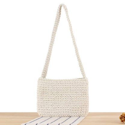 Handtasche Aus Hochwertigem Makramee mit Stilvollem Schulterriemen Brehn