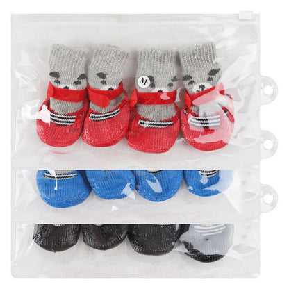 rutschfeste Hausschuhe mit Tiermotiven
