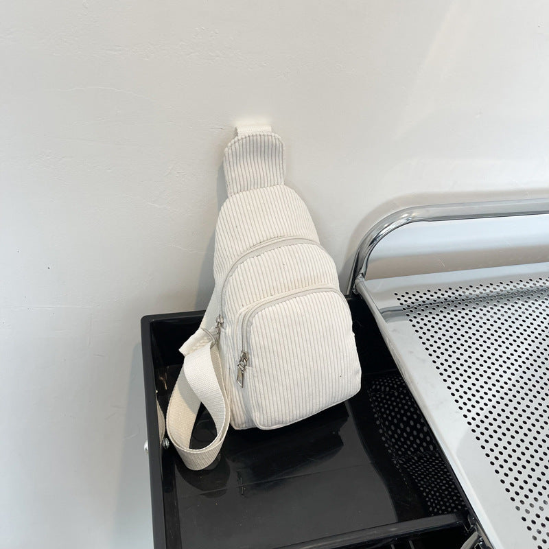 WoMulti-Fächige Corduroy Sling Bag Brehn