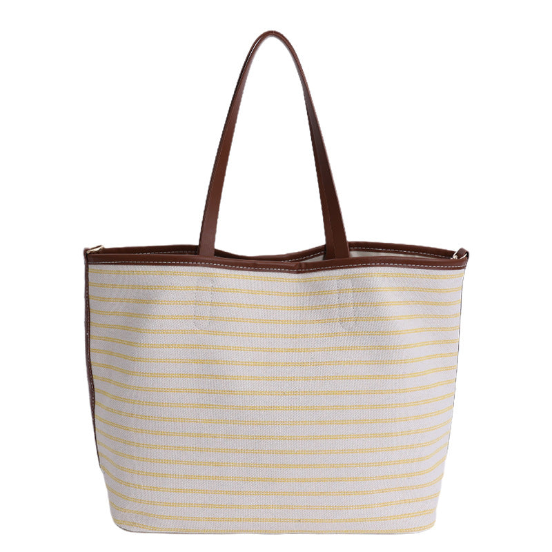 Wiederverwendbare gestreifte Strandtasche Brehn