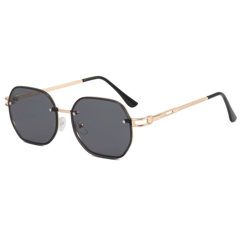 Damen Designer-Sonnenbrille im modernen Achteck-Design Brehn
