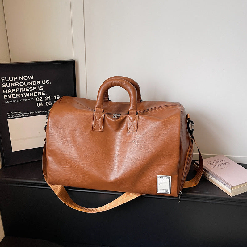 Premium Leder Reise Holdall Brehn