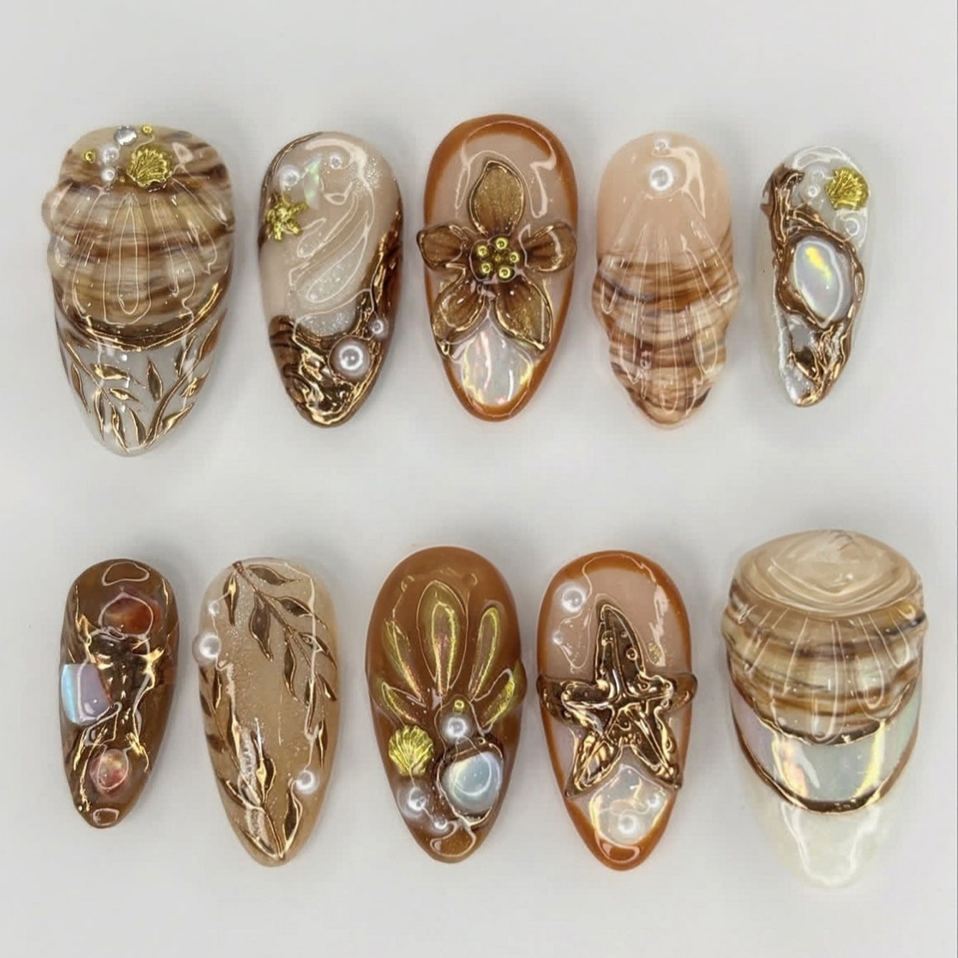 Elegante und Verzierten Kunstnagelset Brehn