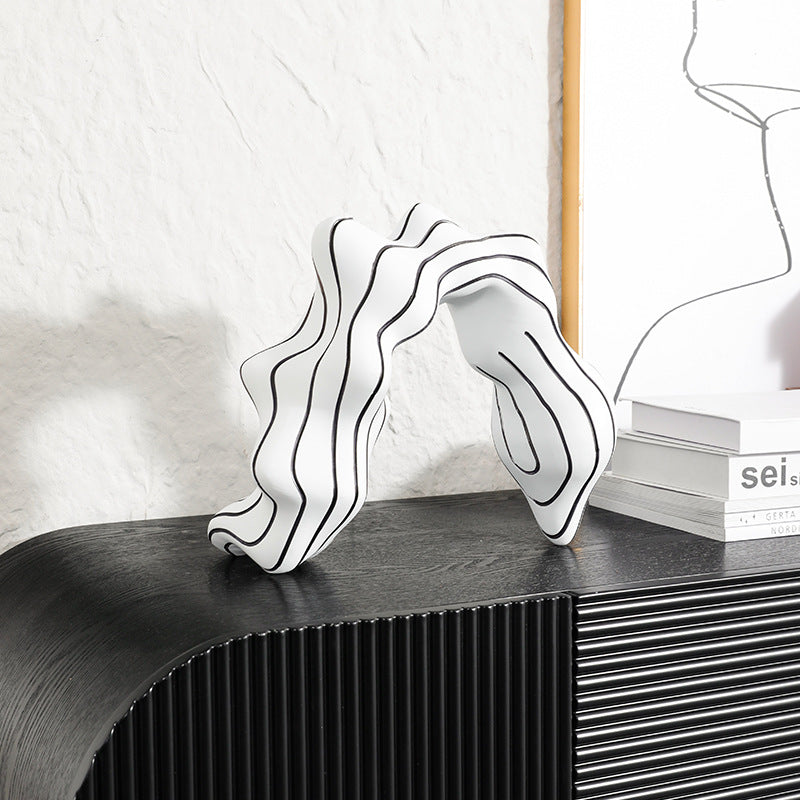 Dekorative Wellenform Skulptur