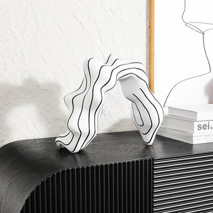 Dekorative Wellenform Skulptur