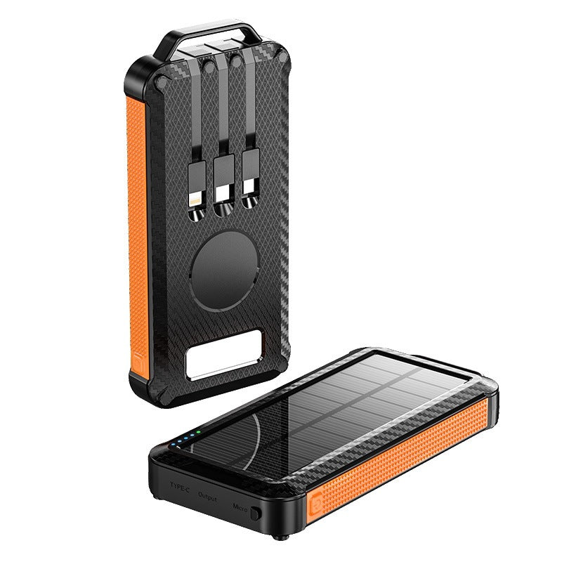 Solar Powerbank mit Kabelloser Ladetechnologie Brehn