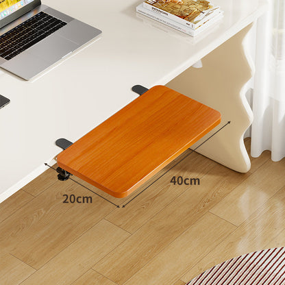 Unter-Desk Bambus Ausziehbare Arbeitsfläche Clamp-Montierte Tastatur- & Mausplattform
