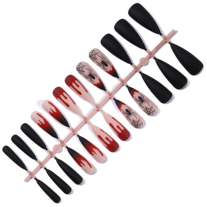 Gothic Halloween-Themen Stiletto Nagel Kunst Verlängerungen Brehn 1789713400