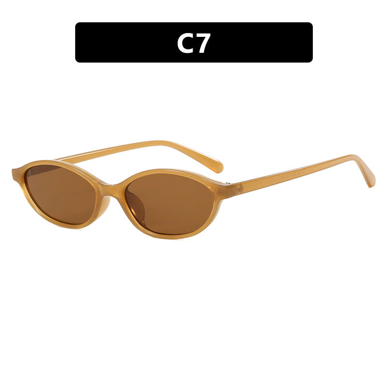 Damen modische Sonnenbrille mit elegantem ovalen Rahmen und UV-Schutz Brehn