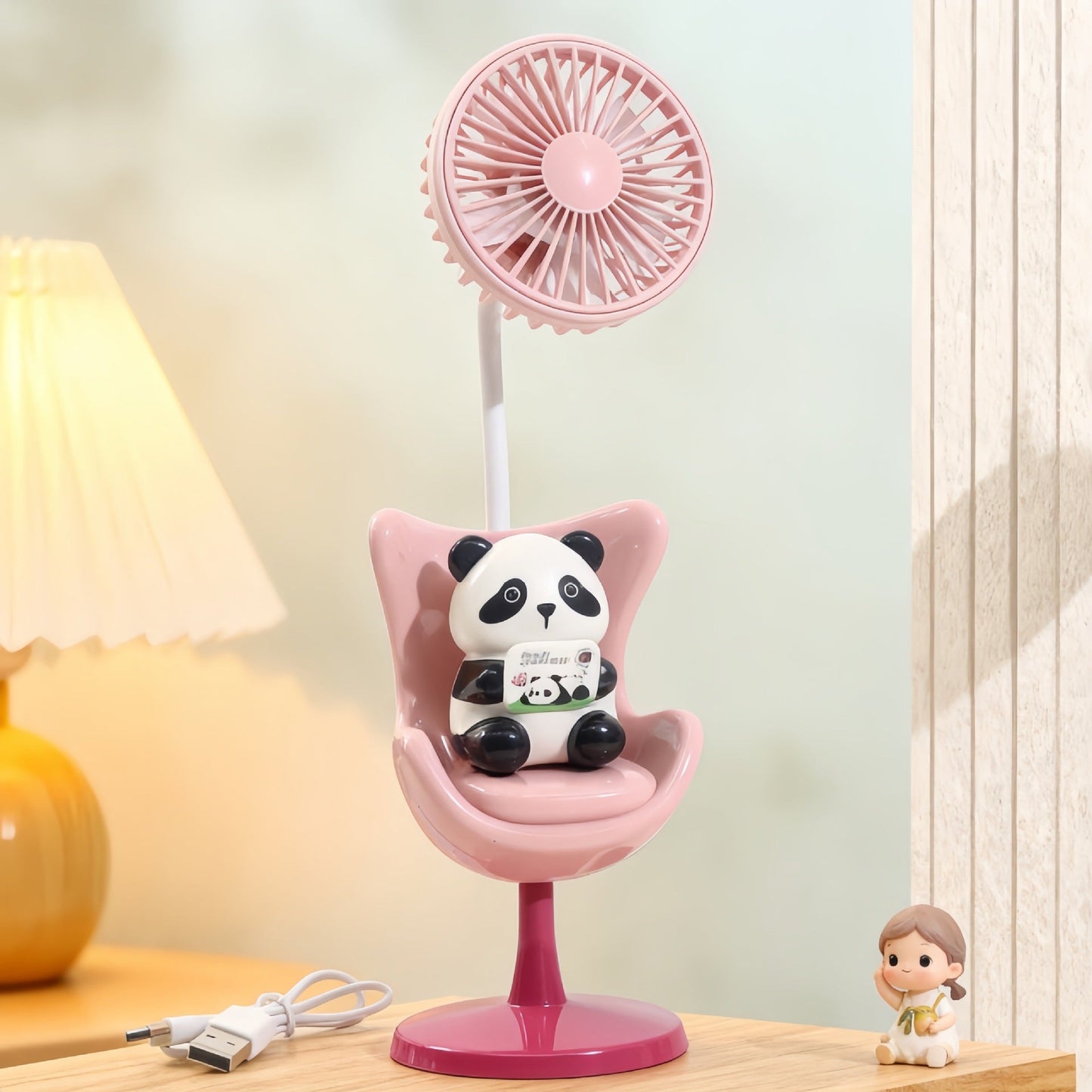 Frauen Tragbarer Mini Ventilator mit lustigem Bären Design Brehn