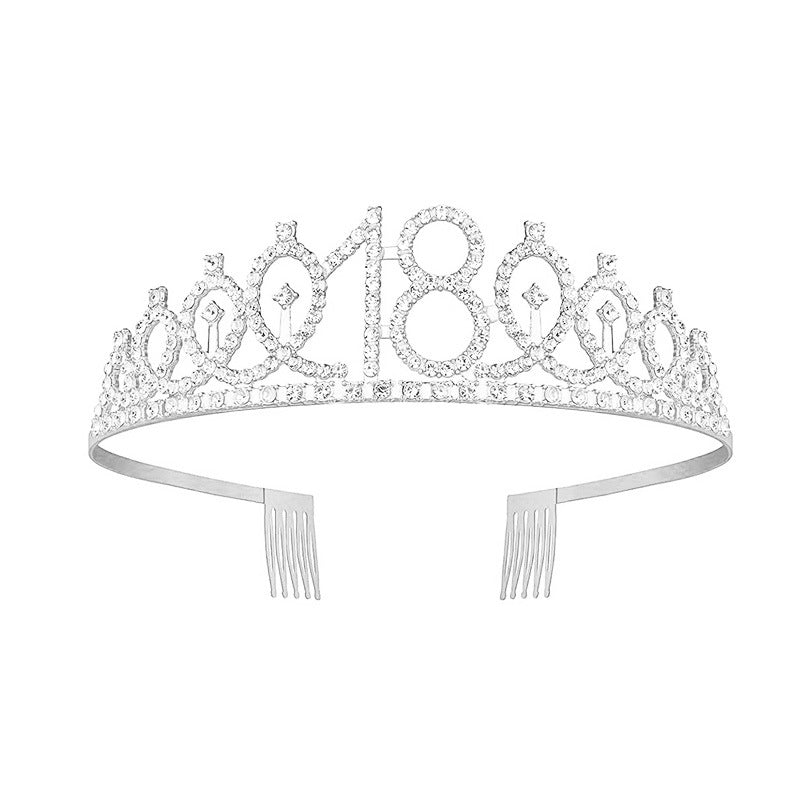 Damen Glitzernde Krone mit Swarovski-Steinen Brehn