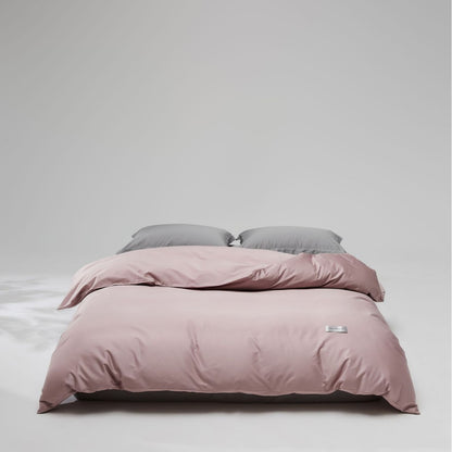 Mako-Baumwoll-Satin Bettwäsche-Set mit verdecktem Reißverschluss und Kissenbezügen Brehn