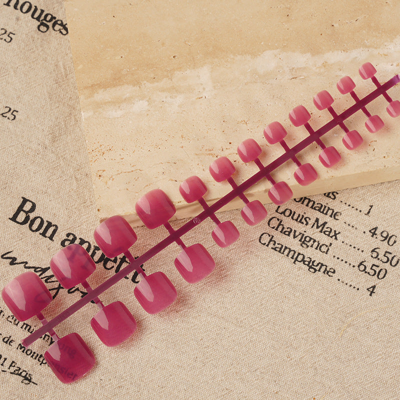 Glänzendes Quadratisches Press-On Nail Set Brehn 1790727059
