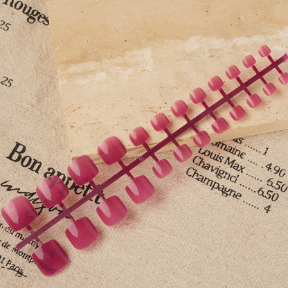 Glänzendes Quadratisches Press-On Nail Set Brehn 1790727059