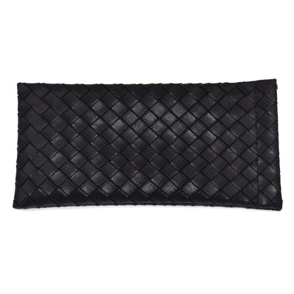 Woven Leather Clutch Wallet Brehn