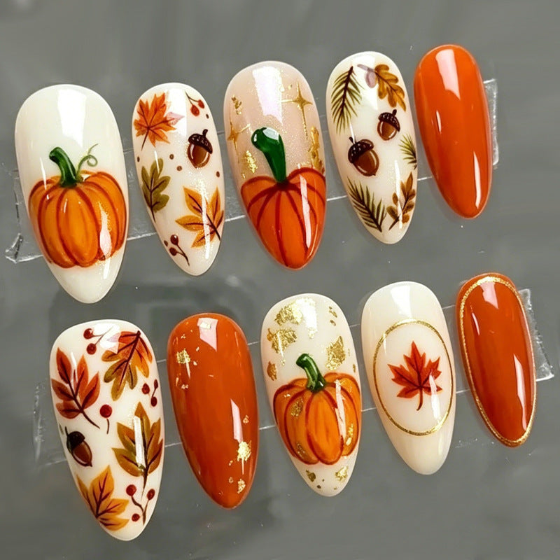 Kunstnagelset mit herbstlichen Motiven Brehn