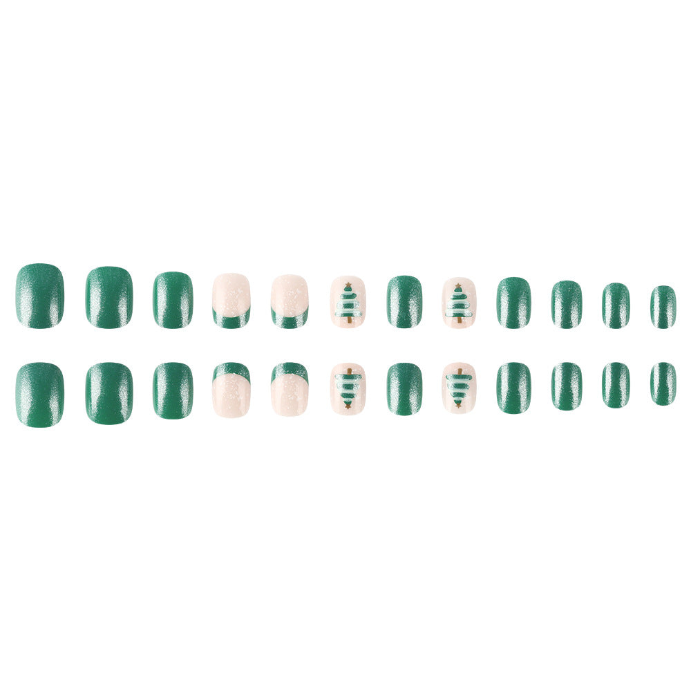Festliche Glitzernde Press-On Nagelkunst Set Brehn