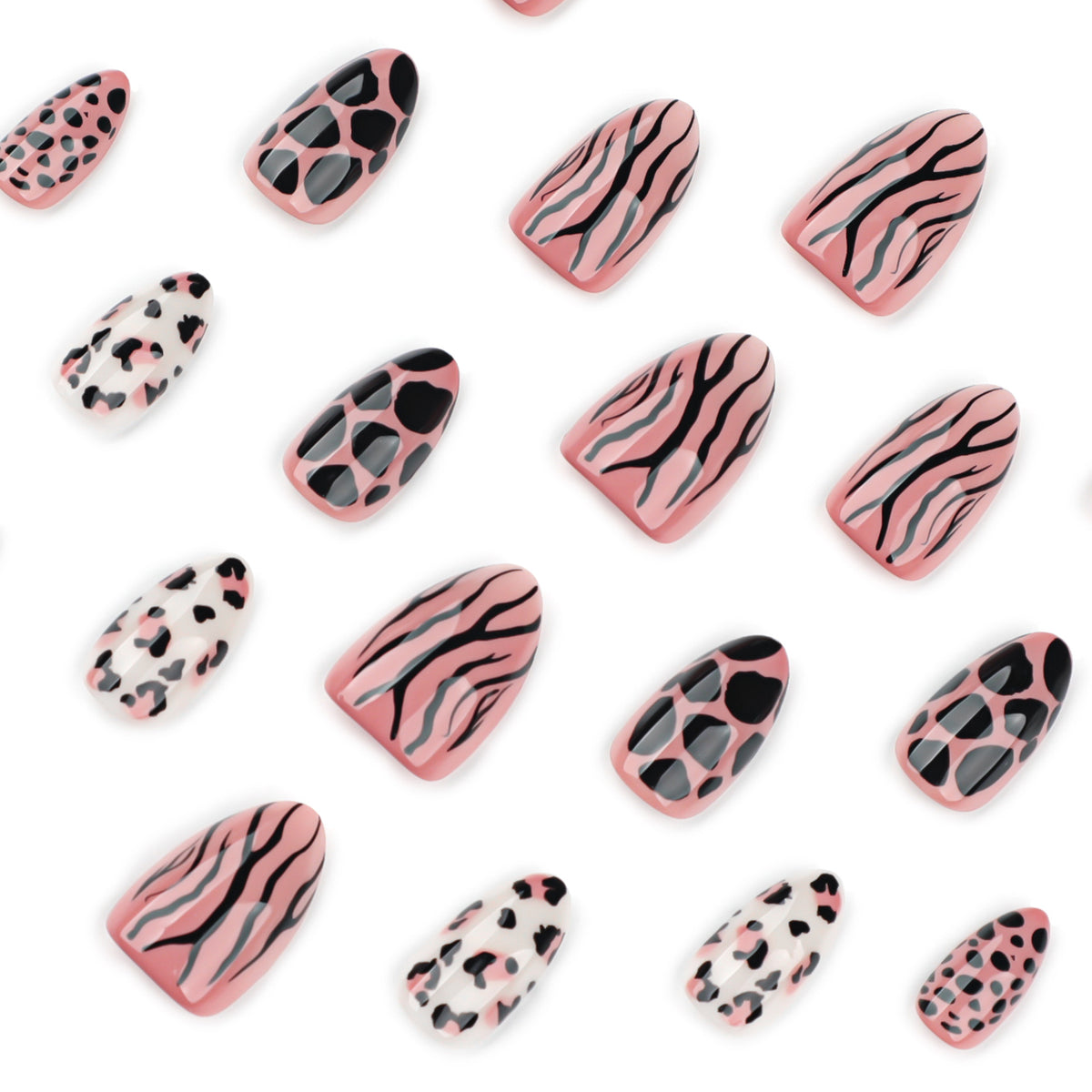 Kunstvolle Nagelkunst im animalischen Design Brehn