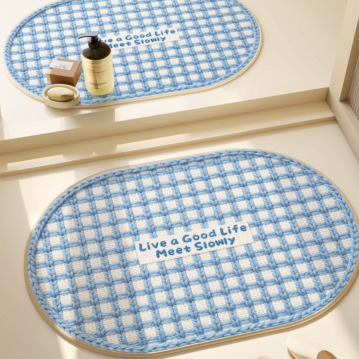 Herz-Muster Badezimmermatte Brehn