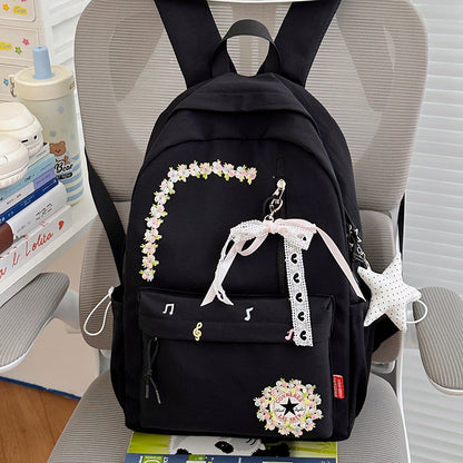 Blumenverzierte Alltag-Rucksack Brehn