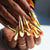 Extravagante Stiletto Press-On Nagelspitzen mit Spiegel-Finish Brehn