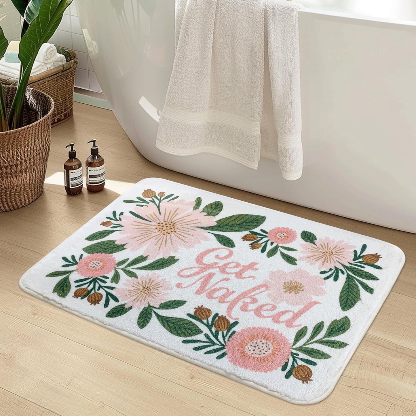 Luxuriöse Floral Design Badmatte Brehn