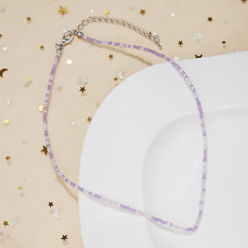 Handgefertigtes Perlen Choker Halsband Brehn
