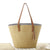 Strandtasche Aus Handgewebtem Naturmaterial mit Elegantem Lederakzent Brehn