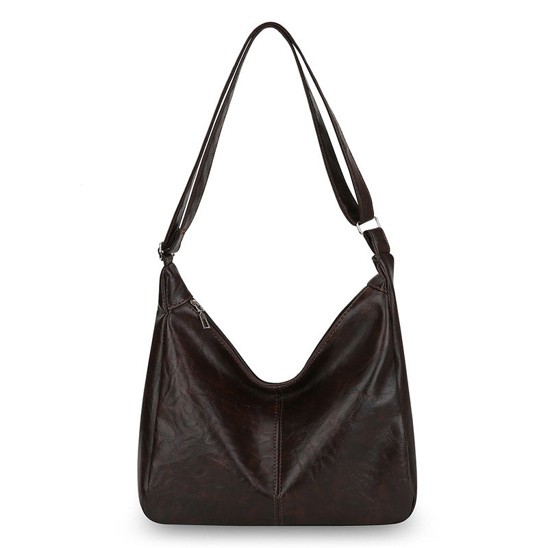 Elegante Leder Schultertasche Brehn