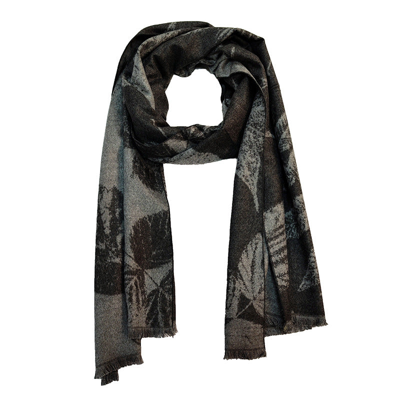 Damen Eleganter und warmer Schal mit geometrischem Muster Brehn