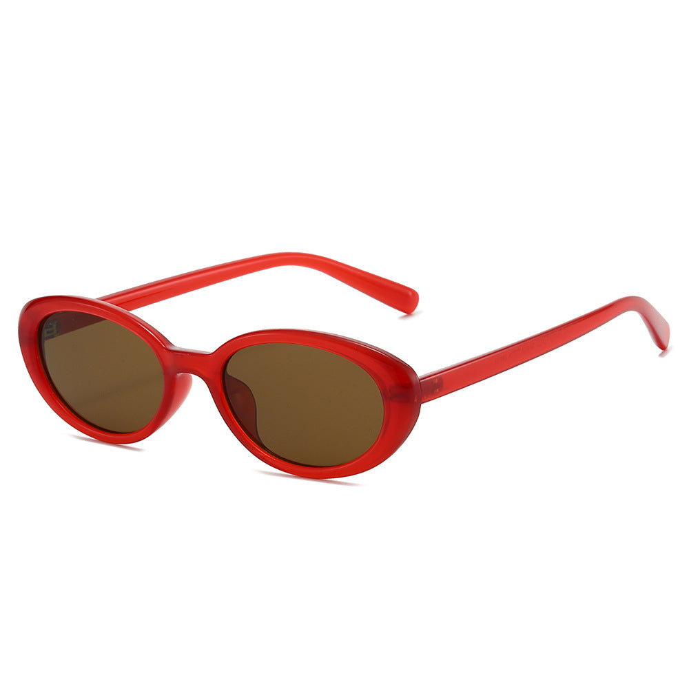 Retro-inspirierte Cat-Eye-Sonnenbrille mit transparenten Fassungen Brehn