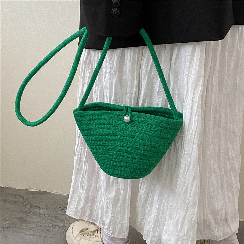 Gewebte Seil-Schultertasche
