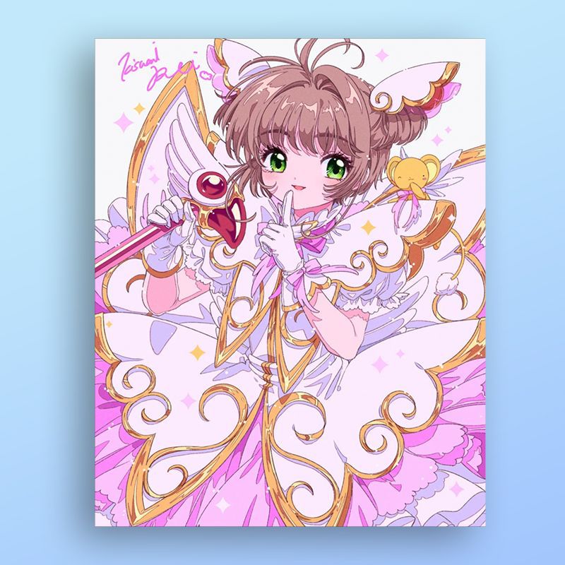 Anime-inspirierte Illustrationskunstdruck Brehn