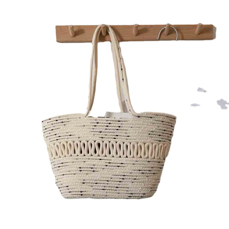 Elegante Handgefertigte Strandtasche mit Feinem Flechtmuster Brehn