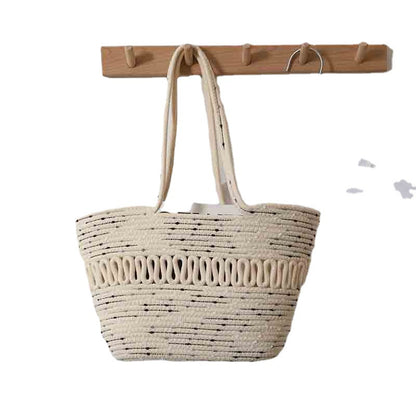 Elegante Handgefertigte Strandtasche mit Feinem Flechtmuster Brehn