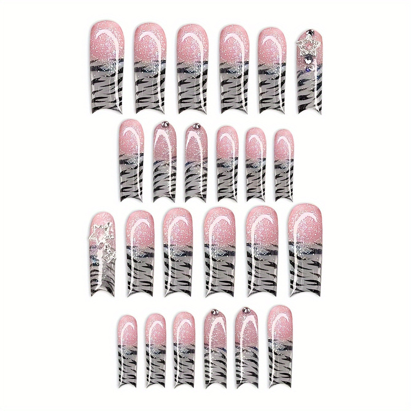 Dekorativer Press-On Nagelset Brehn