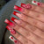 Elegante florale Nagelkunst Design Brehn