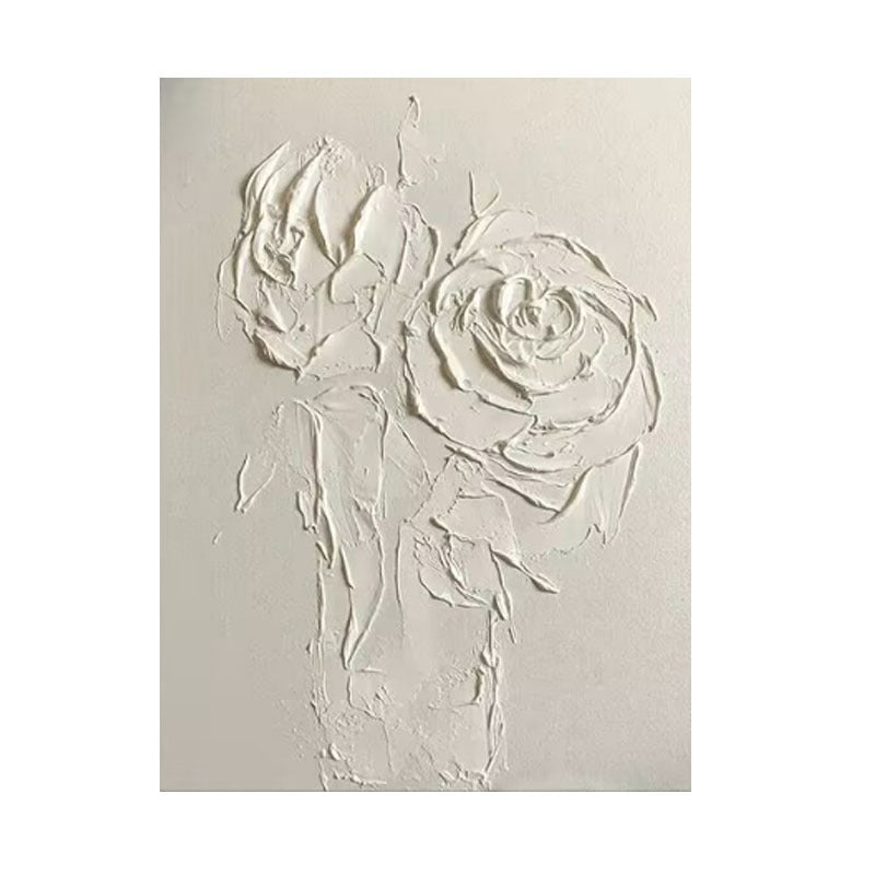 Strukturierte Blumenerleichterung Wandkunst