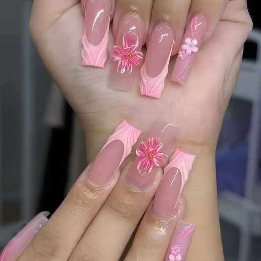 3D Blumen Acryl Aufklebenägel Brehn