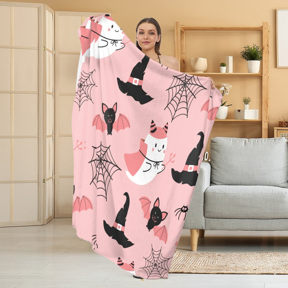 Gemütliche Halloween-Themen Fleece Decke