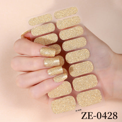 Glitzernde Nagelkunst-Wraps