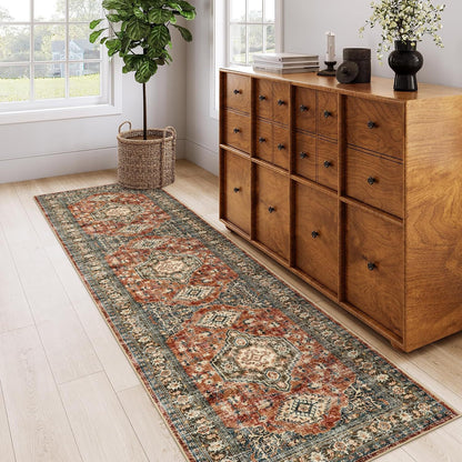 Vintage-inspirierter Läufer Teppich