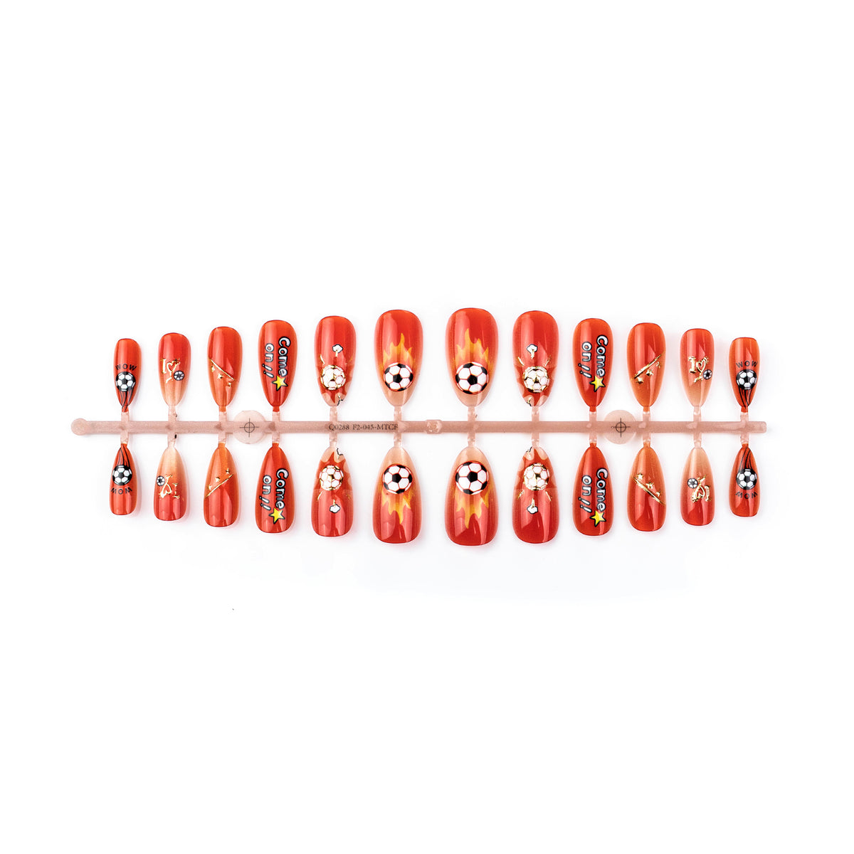 Sport-Themen Press-On Nail Art Set