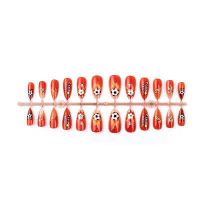 Sport-Themen Press-On Nail Art Set