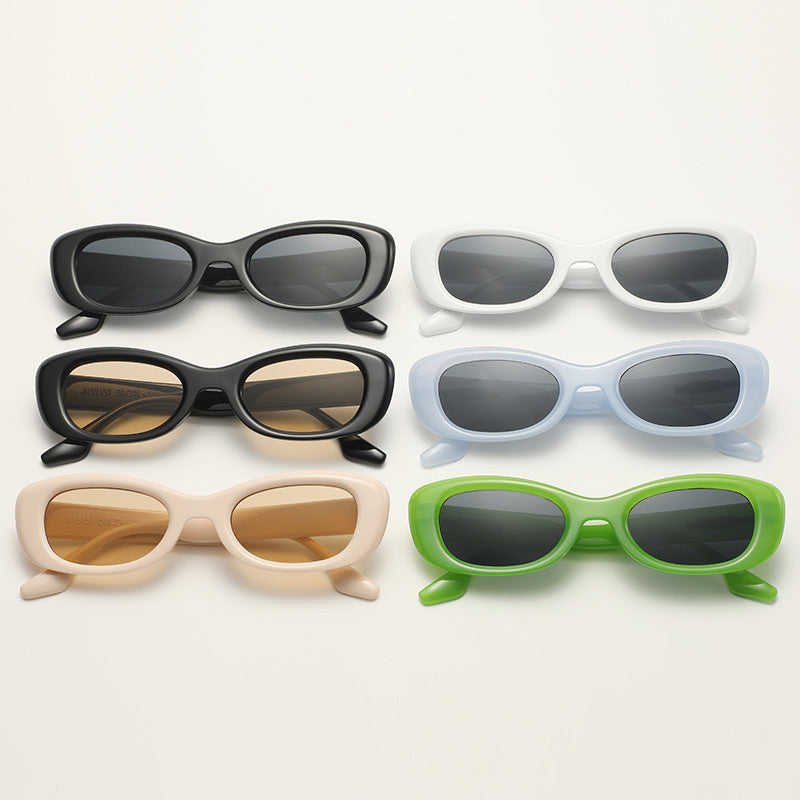 Damen modische Sonnenbrille mit ovaler Rahmenform und UV-Schutz Brehn