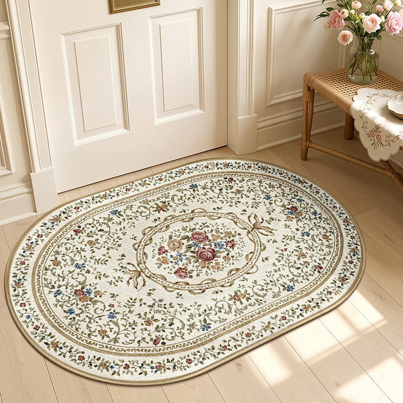 Elegante Blumendesign Teppich Brehn